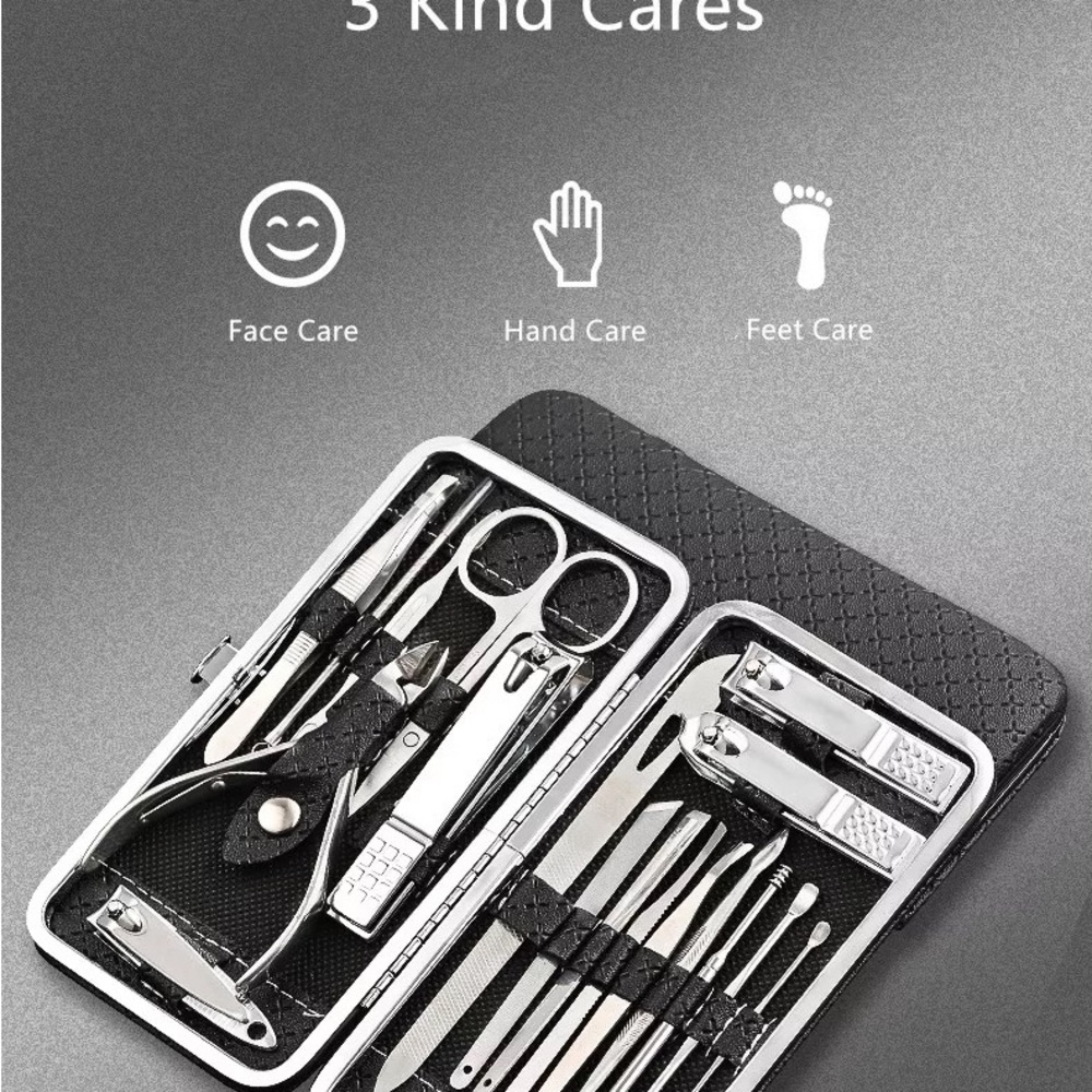 19 in 1 Stainless Steel Manicure Set - Picture 6 of 13